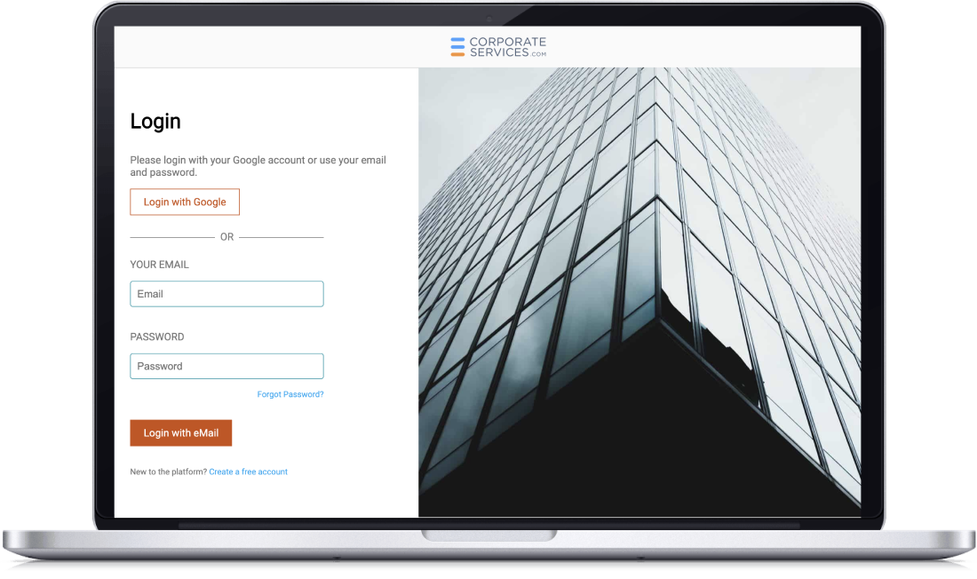 e-platform for registering Singapore companies